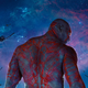 Drax the Destroyer (Dave Bautista), ready to walk away.